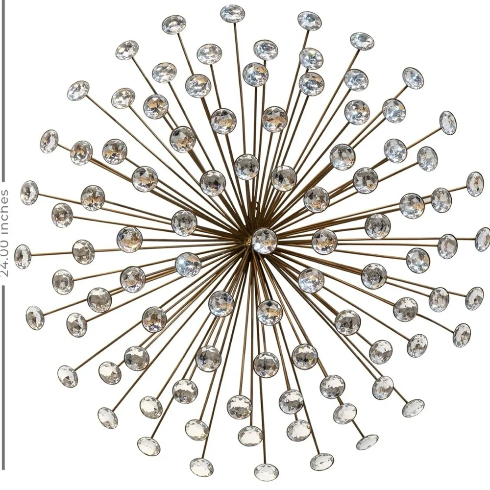 Bronze sunburst wall decor - Picture 5 of 6